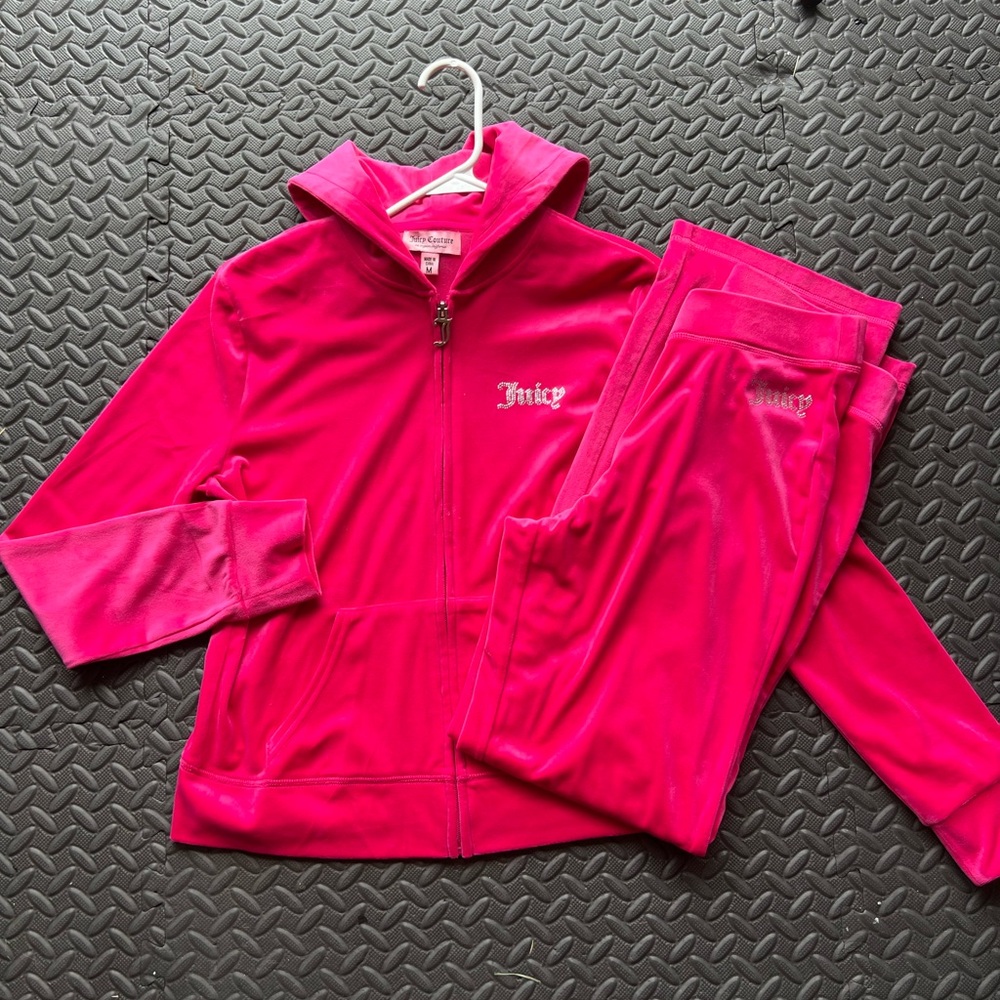Juicy Couture Fuchsia Velour Hoodie